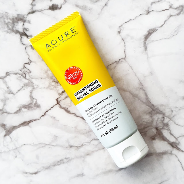 acure brightening facial scrub herb review